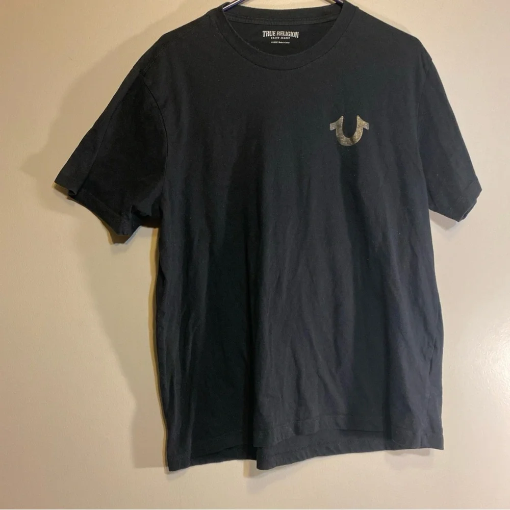 True Religion Men’s Black T-Shirt Size XL‎ Short Sleeve